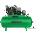 3 Phase - Electrical Horizontal Tank Mounted 10.0HP - Air Compressor Stationary Air Compressor, 120