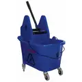 Mop Bucket And Wringer,Blue,