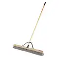 Rubbermaid 60" Heavy-Duty Push Broom with Synthetic, Gray Bristles for Smooth Floors