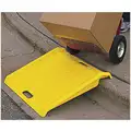 Polyethylene Curb Ramp; 1000 lb. Load Capacity, 27" L x 27" W, Yellow