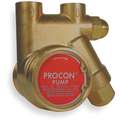 Rotary Vane Pump: 3/8 in Inlet/Outlet NPTF (In.), 35 gph Max. Flow (GPH), Brass, 25 gph GPH