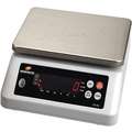 Compact Bench Scale: 6.6 lb_3 kg Capacity, 0.001 lb_0.5 g Scale Graduations, 11 3/8 in Overall Lg