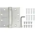 4-1/2" x 2-1/4" Butt Hinge with Dull Stainless Steel Finish, Full Mortise Mounting, Square Corners