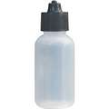 Translucent Body/Black Cap Low Density Polyethylene Bottle, 4 oz Size, 5 PK