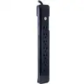 GE Surge Protector Outlet Strip, 7 Total Number of Outlets, Black, 8 ft., 1080 Rated Joules