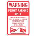 Sign,Warning Permit Parking,18