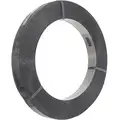 Steel Strapping, Steel, Black, 1/2" Strapping Width, 0.023" Strapping Thickness