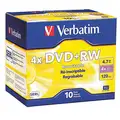 Verbatim DVD+RW Disc, 4.70 GB Capacity, 4x Speed