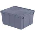 Orbis Attached Lid Container, Gray, 12-1/2"H x 23-7/8"L x 19-1/2"W, 1EA