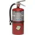 10 lb., ABC Class, Dry Chemical Fire Extinguisher; 21 ft. Range Max., 17 to 19 sec. Discharge Time