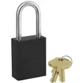 Aluminum Lock Black, Keyed Alike A1106Kablk-10G016