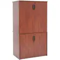 Regency Storage Cabinet, Double Stacked: Legacy Series, 65 in H, 36 in W, 24 in Dp, Cherry