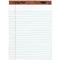 Tops Notepad: 8-1/2 in x 11-3/4 in Sheet Size, Legal, White, 600 Sheets, 0% Recycled Content, 12 PK
