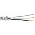 Metal Clad Armored Cable, MC ap, 12 AWG, 250 ft, Number of Conductors 2 with Bare AL Ground