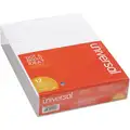 Universal Notepad: 8-1/2 in x 11 in Sheet Size, Legal, White, 600 Sheets, 0% Recycled Content, 12 PK