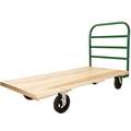 Platform Truck, Wood Deck Material, Wood Frame Material, 1000 lb. Load Capacity, 60" Deck Length