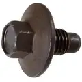 Hex Head Oil Drain Plug; M12-1.75 Thread Size, 19 mm Length Under Head