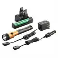Stinger DS LED HL Rechargeable Flashlight, 120/DC PiggyBack Holder, Orange, 800 Lumens