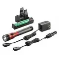 Stinger DS LED HL Rechargeable Flashlight, 120/DC PiggyBack Holder, Red, 800 Lumens