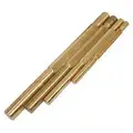 4-pc Brass Punch with Knurled Handles Set