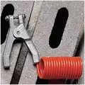 5 ft. Insulated Coiled Grounding Wire with Hand Clamp Connector Type, Orange
