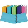 Samsill Turquoise 2" 3-Ring Binder, 8-1/2" x 11" Sheet Size, Vinyl Covered Chipboard, 400 Sheet Capacity - B