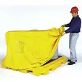 Ultratech 66 gal. Polyethylene Drum Spill Containment Pallet for 2 Drums; Drain Included: No