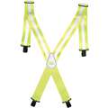 Suspenders, Polyester, Yellow Lime, Universal, Length Adjustable