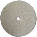 Buffing Wheel: Spiral Sewn, Sisal, 10 in Dia, 1/2 in Thick