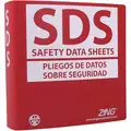Zing SDS Safety Data Sheets Binder: Binder Only, 2 1/2 in Binder Ring Size, English/Spanish