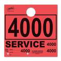 Srvc Hang Tag-Red 4000-4999