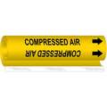 Compressed Air Wrap Around Pipe Marker, Plastic, Fits Pipe Size O.D.: 1/2" to 1-3/8"