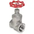 Class 200 FNPT Gate Valve, Inlet to Outlet Length: 2.36", Pipe Size: 3/4", Max. Fluid Temp.: 365&deg;F