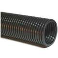 Energy Chain Polyamide 12 Corrugated Loom Tubing, Self Extinguishing, 10 ft. L, 0.890" I.D., Black