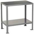 Fixed Height Work Table, Steel, 24" Depth, 30" Height, 36" Width,2000 lb. Load Capacity