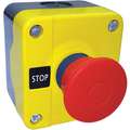 Dayton Push Button Control Station, 1NC Contact Form, Number of Operators: 1