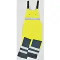 Occunomix Rain Bib Overall, High Visibility: Yes, ANSI Class: Class E, Polyester, Polyurethane, L, Yellow\Gree