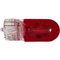 Glass Wedge Mini Bulb, Trade Number 194R, 3.78 Watts, T3-1/4, Red, 14 V