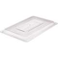 Rubbermaid Food/Tote Lid: 18 in Overall L, 12 in Overall W, Clear