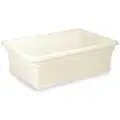 Rubbermaid 26" x 18" x 9" White Polyethylene Food/Tote Box, White