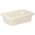 18" x 12" x 6" White Polyethylene Food/Tote Box, White