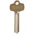 Best Key Blank, For Use With Stanley Cores, AG, Brass, KS208