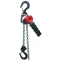 Lever Chain Hoist, 550 lb. Load Capacity, 10 ft. Hoist Lift, 13/16" Hook Opening