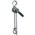 Lever Chain Hoist, 1100 lb. Load Capacity, 10 ft. Hoist Lift, 29/32" Hook Opening