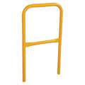 24" L Steel Handrail Section, Yellow; Round Handrail Shape
