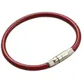 Locking Cable Key Ring Red