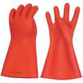 Red Lineman Gloves, Natural Rubber, 0 Class, Size 8-1/2