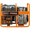 Generac Electric/Recoil Diesel Portable Generator, 5000 Rated Watts, 5500 Surge Watts, 120VAC/240VAC