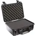 Pelican Protective Case, 16" Overall Length, 13" Overall Width, 6-7/8" Overall Depth, Polypropylene, Black