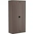 Suncast Commercial Storage Cabinet, Platinum/Slate, 80-1/4" H X 40" W X 20-1/4" D, Unassembled